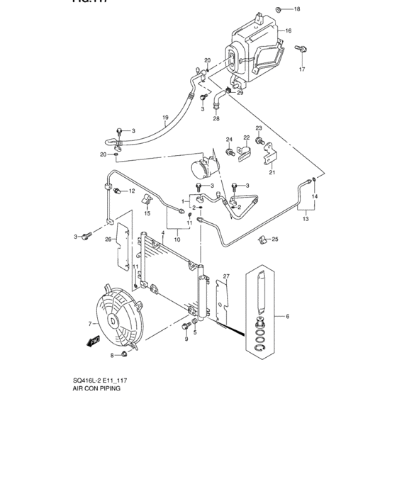 Air con piping