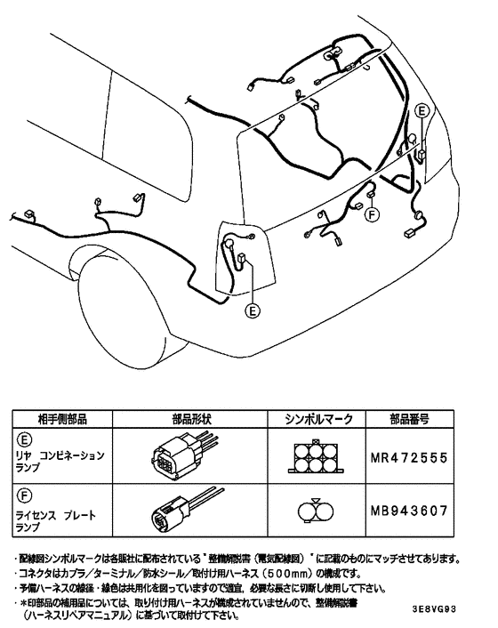 Wiring & attaching parts