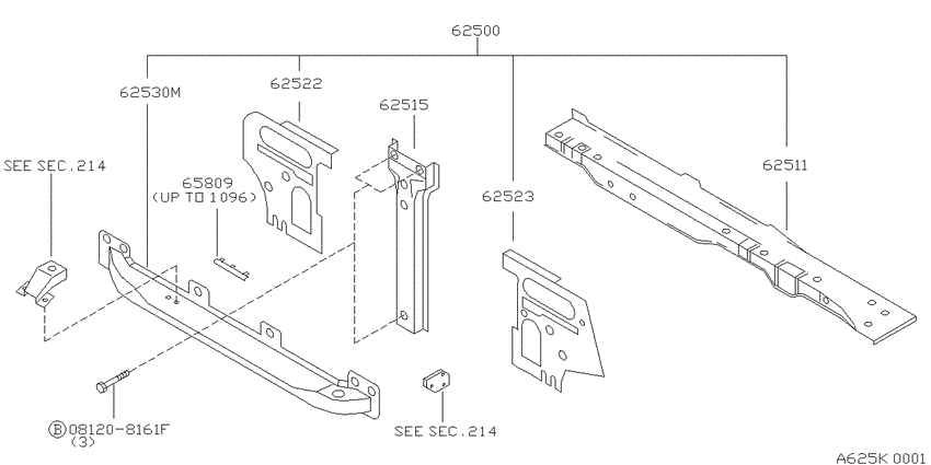 Front apron & radiator core support