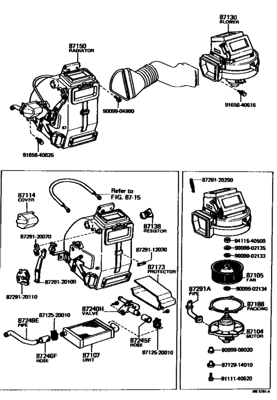 Heating & Air Conditioning - Heater Unit & Blower