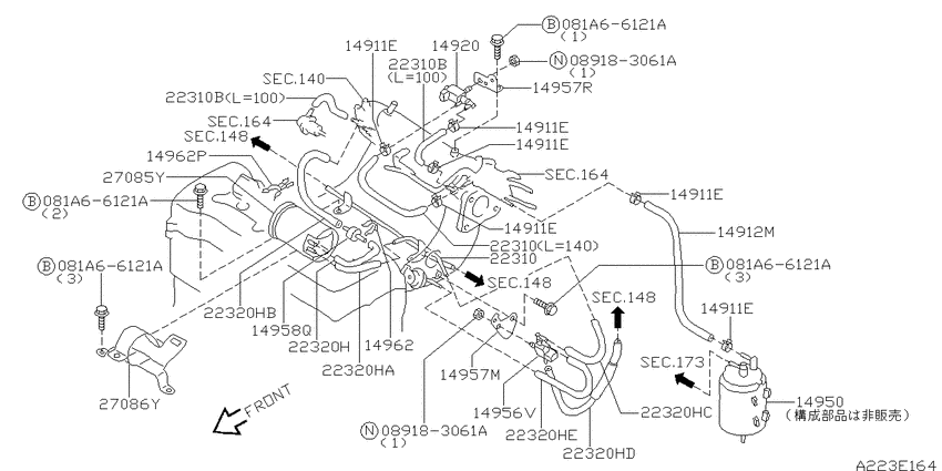 Vacuum piping
