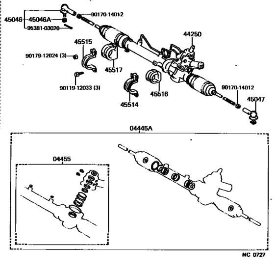 Front Steering Gear & Link