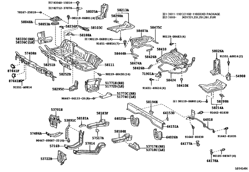 Front Floor Panel & Front Floor Member