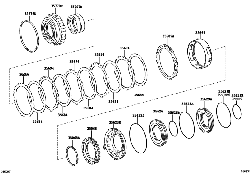 Brake No.3, 1St & Reverse Brake (Atm)