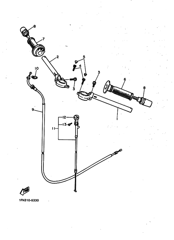 Steering handle & cable