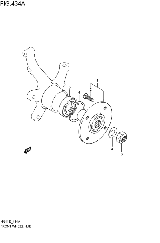 front wheel hub