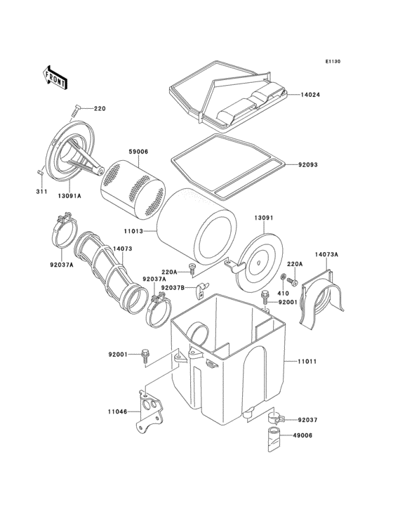 Air filter(klf300-b1)