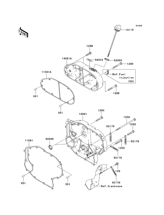 Right engine cover(s)