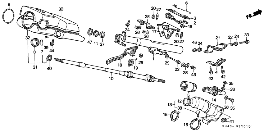 Steering column
