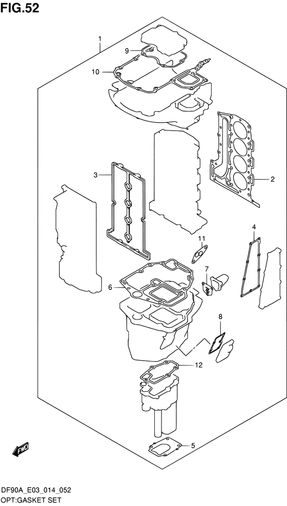 Opt:gasket set