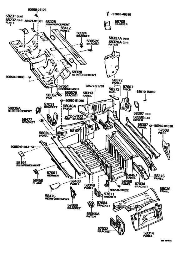 Floor Pan & Lower Back Panel