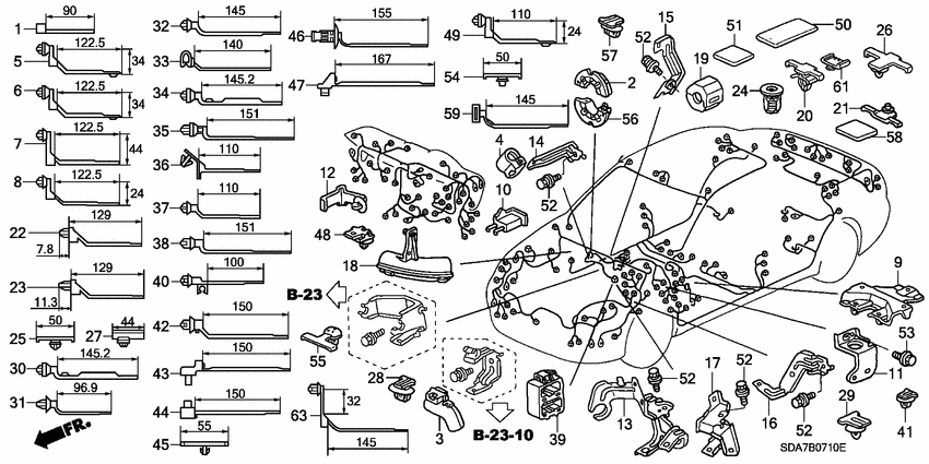 Harness band/bracket