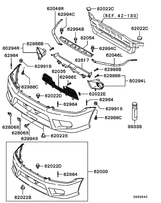 Front bumper & support