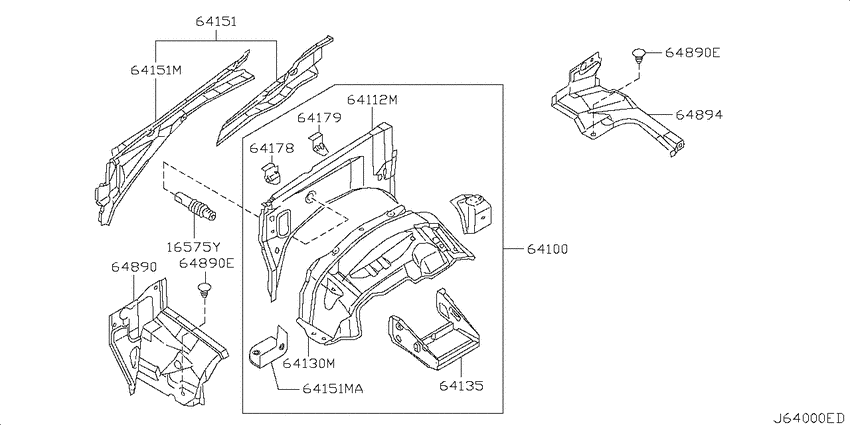 Hood ledge & fitting