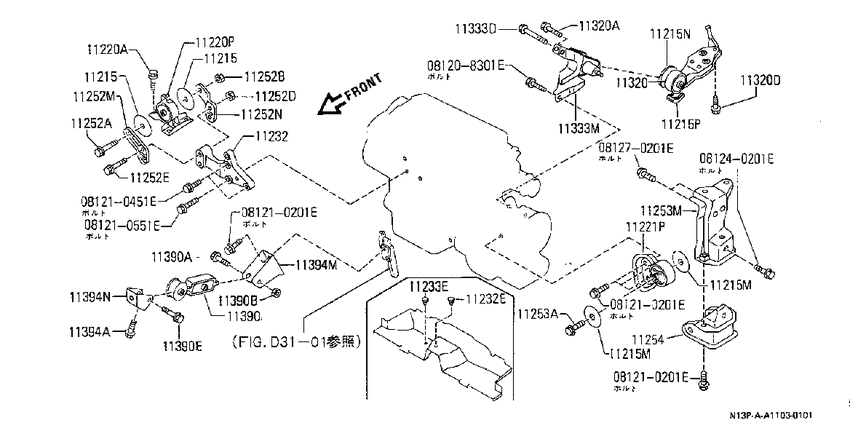 engine & transmission mounting
