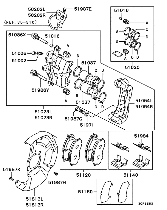 Front wheel brake