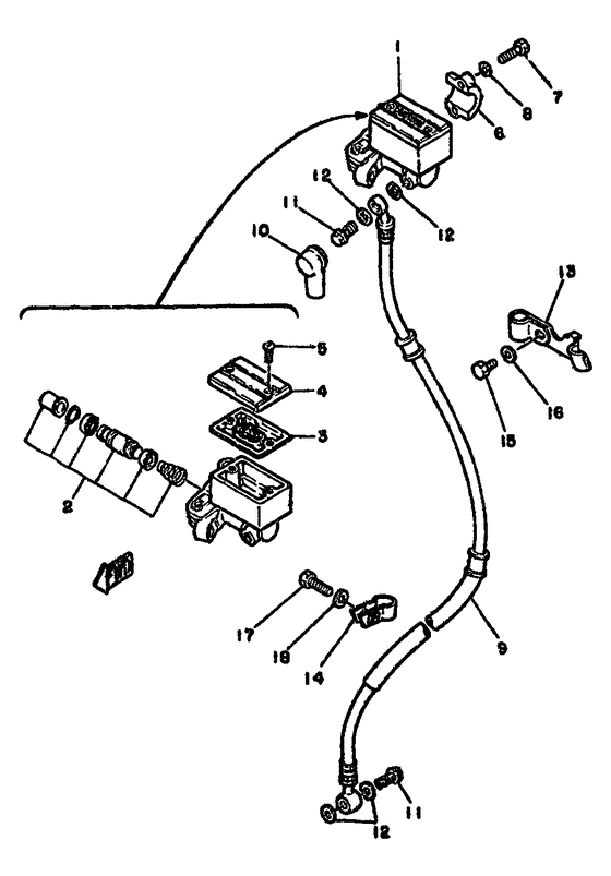 Front master cylinder