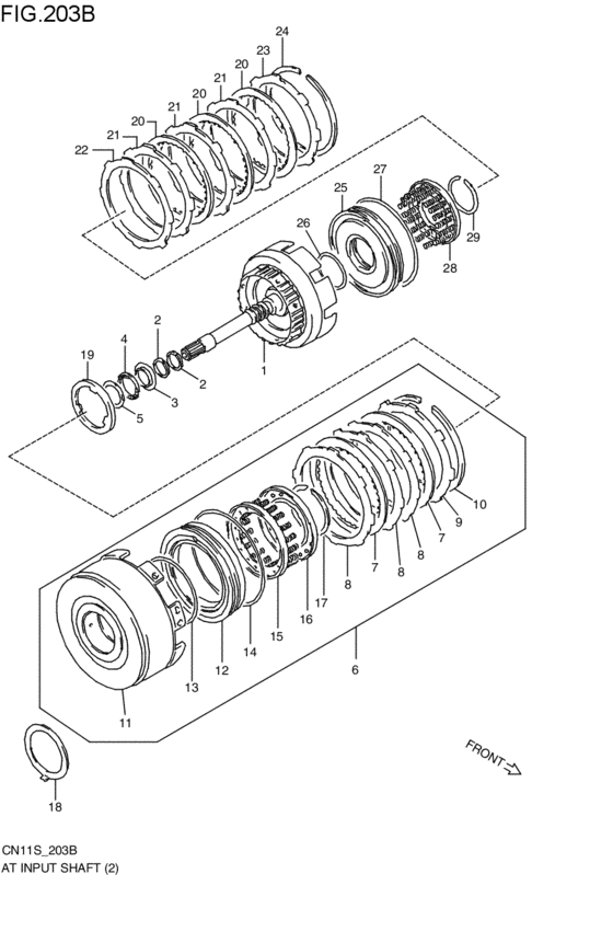 at - input shaft