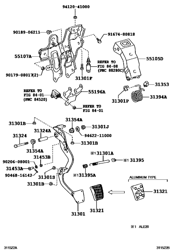 Clutch Pedal & Flexible Hose