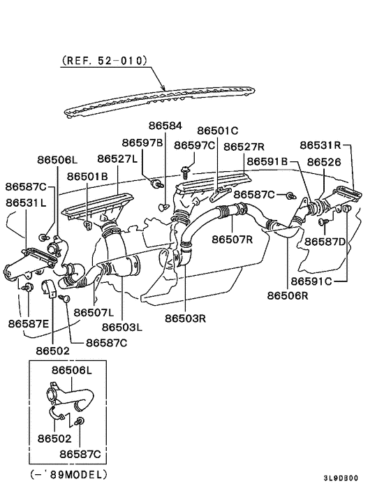 Defroster nozzle & duct