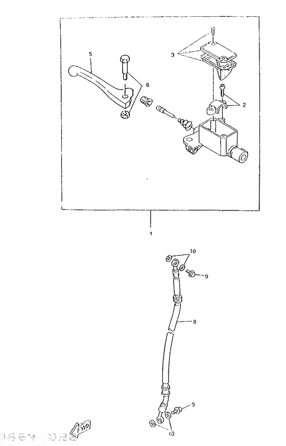 Front master cylinder