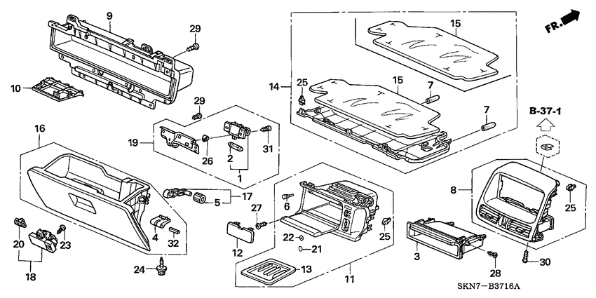 Instrument panel garnish
