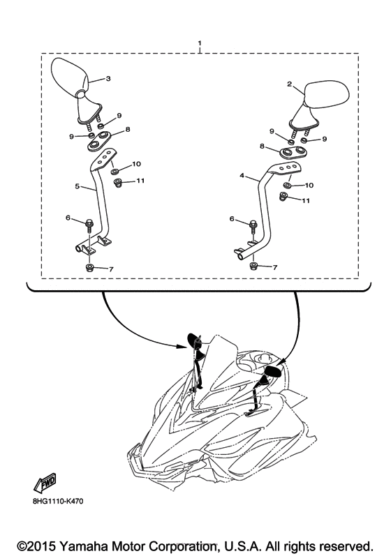 Alternate rear view mirror