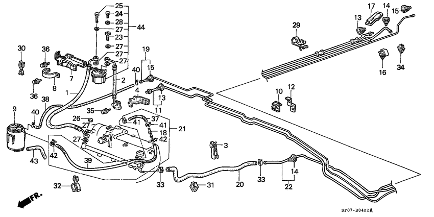 Feed pipe/return pipe