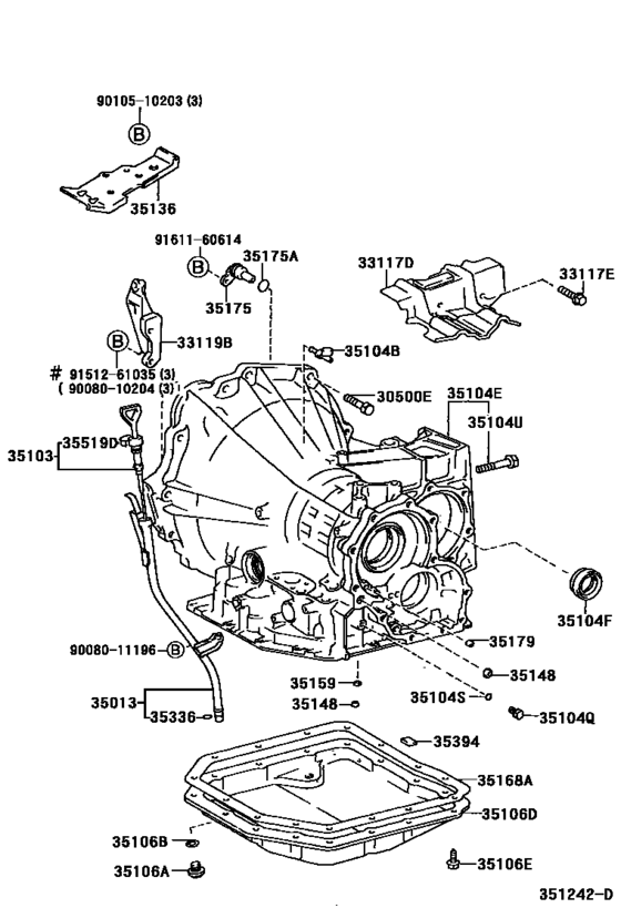 Transmission Case & Oil Pan (Atm)