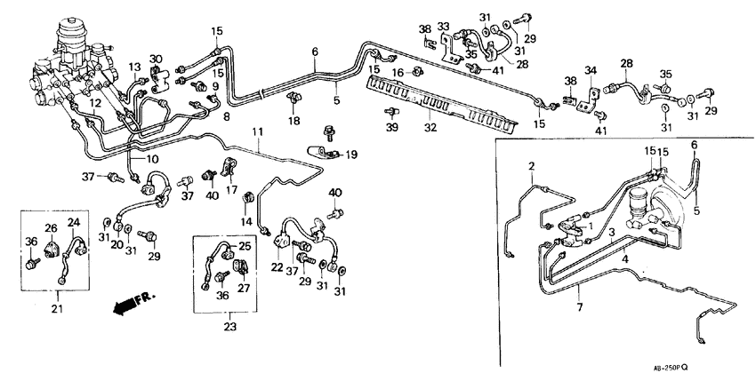 Brake hose/brake pipe