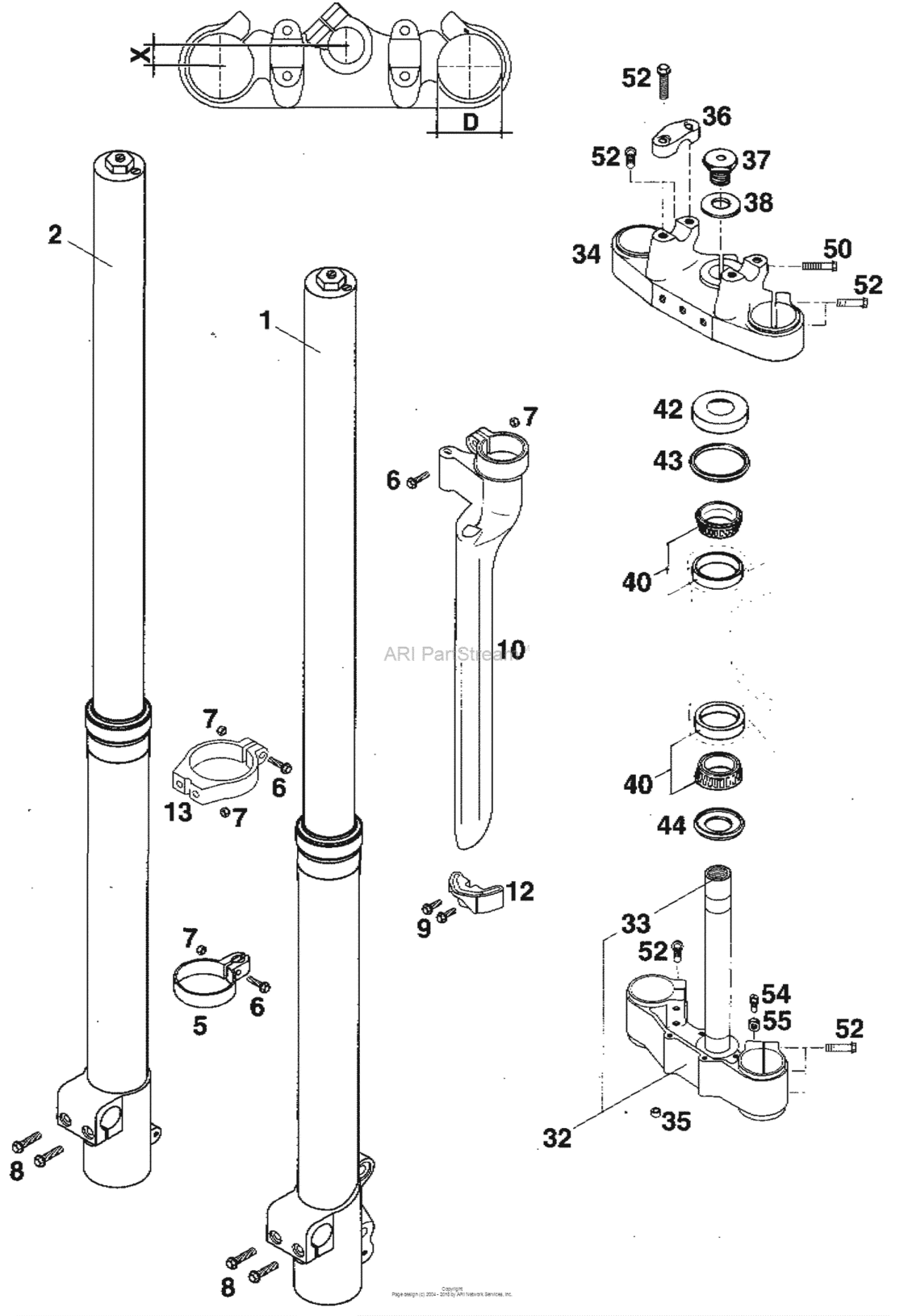 Front Fork White Power