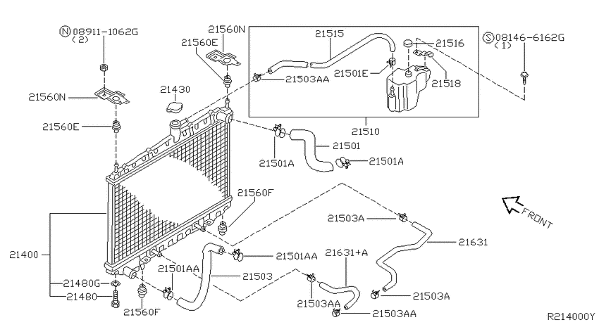 Radiator, shroud & fitting