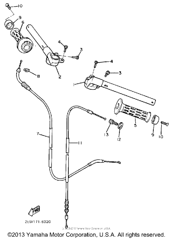 Handlebar cable