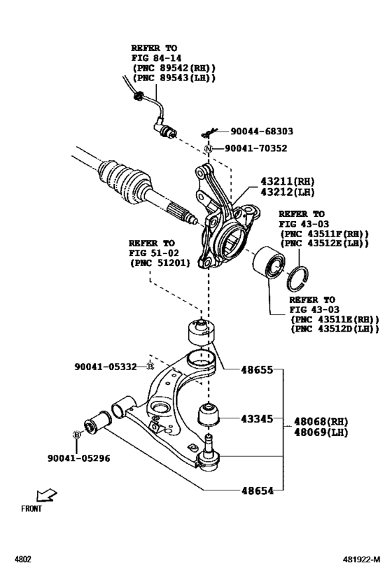 Front Axle Arm & Steering Knuckle