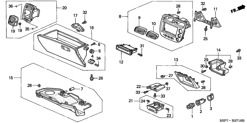Instrument panel garnish