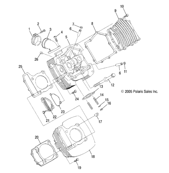 Engine, cylinder