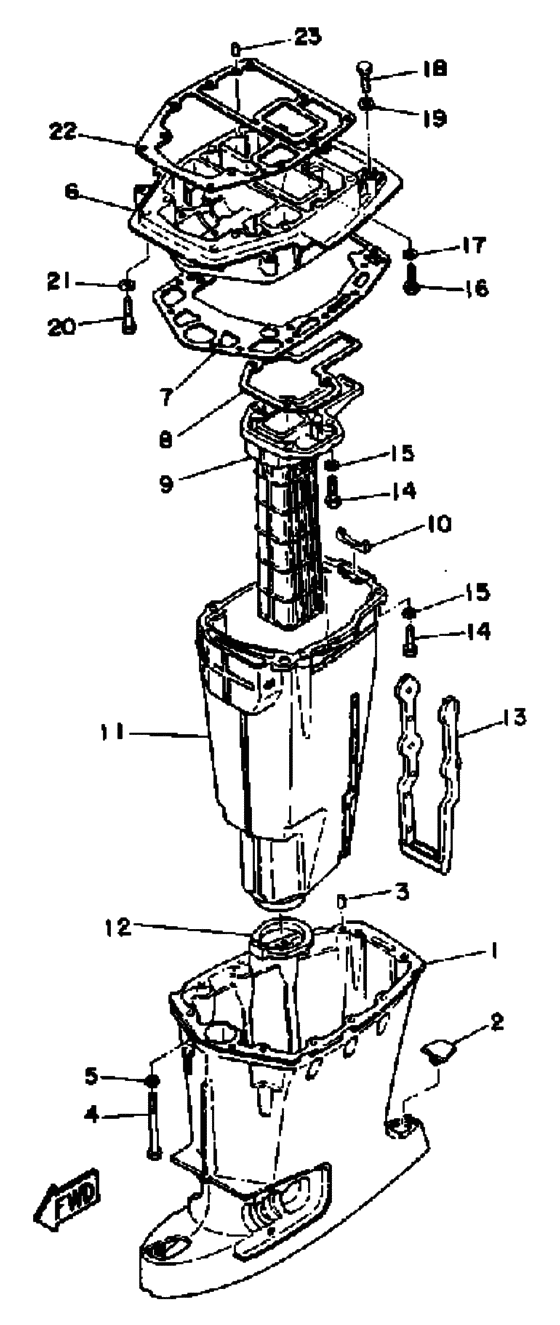 Upper casing