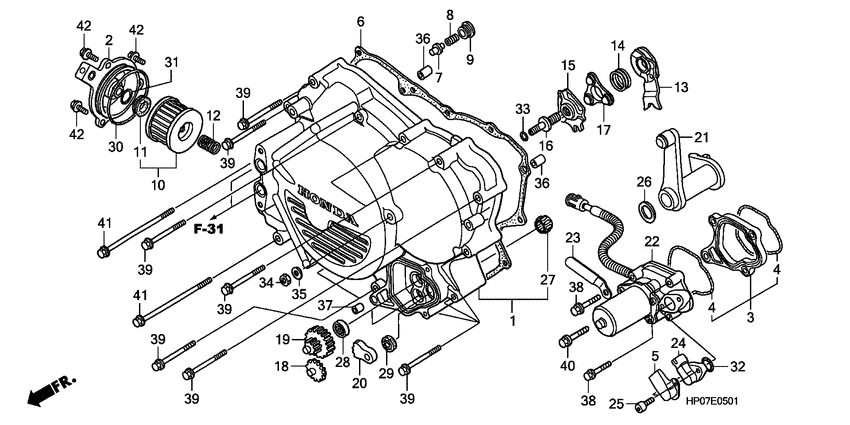 Front crankcase cover