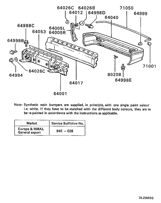 Rear bumper & support