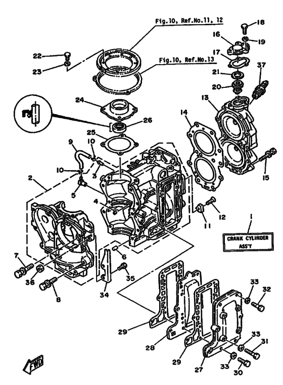 Cylinder & crankcase