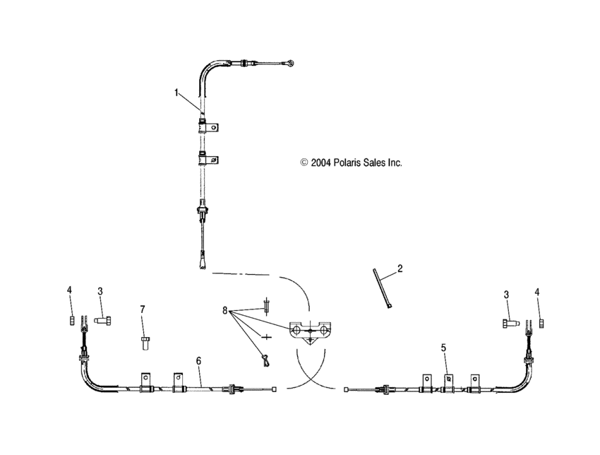 Park brake lock cables