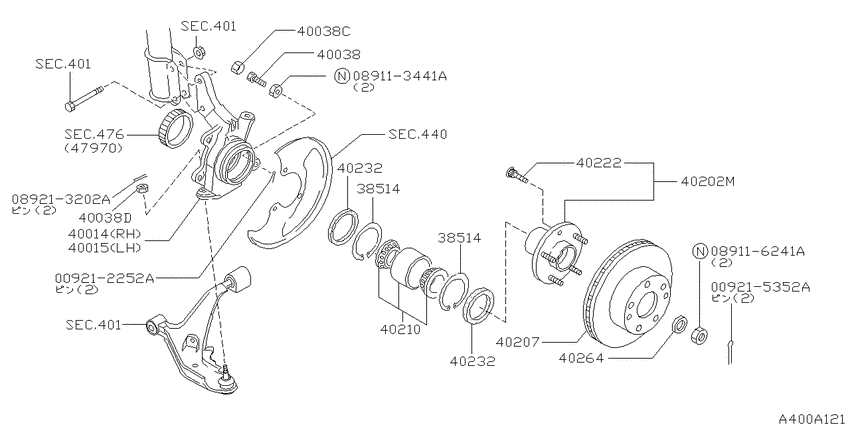 Front axle