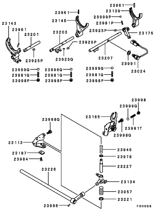 M/t gearshift control