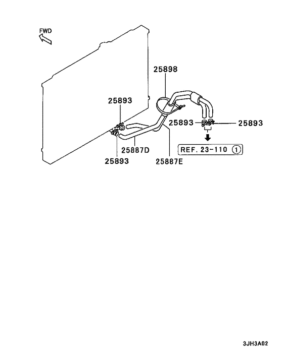 A/t oil cooler & tube