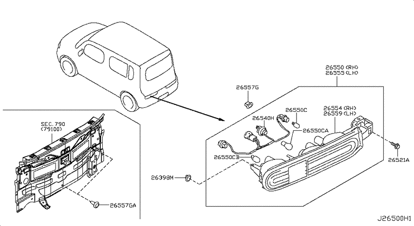 Rear combination lamp