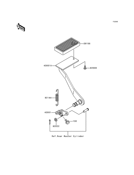 Brake pedal/torque link