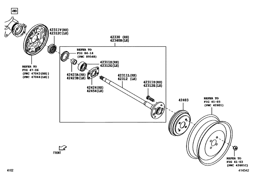 Rear Axle Shaft & Hub