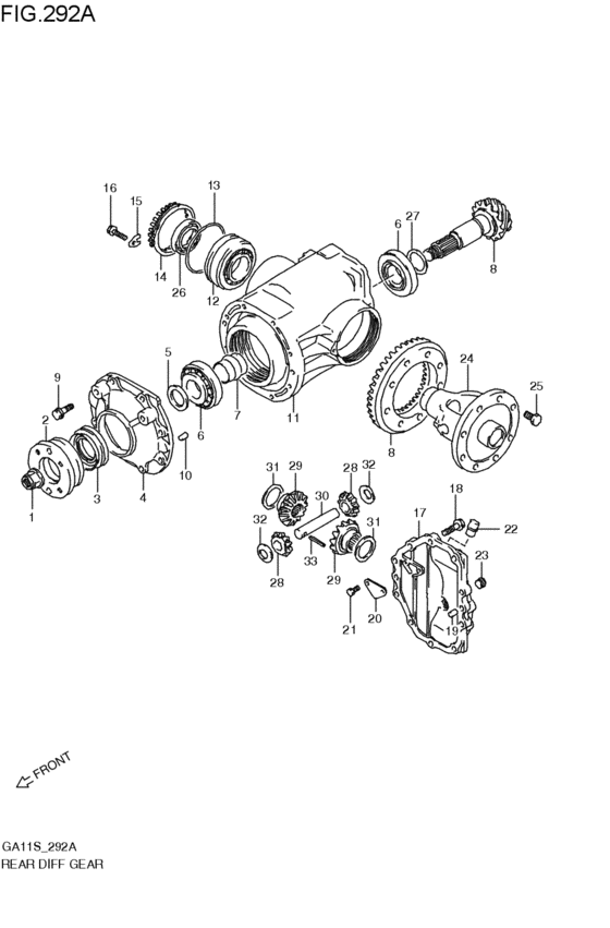 リヤデファレンシャルギヤ