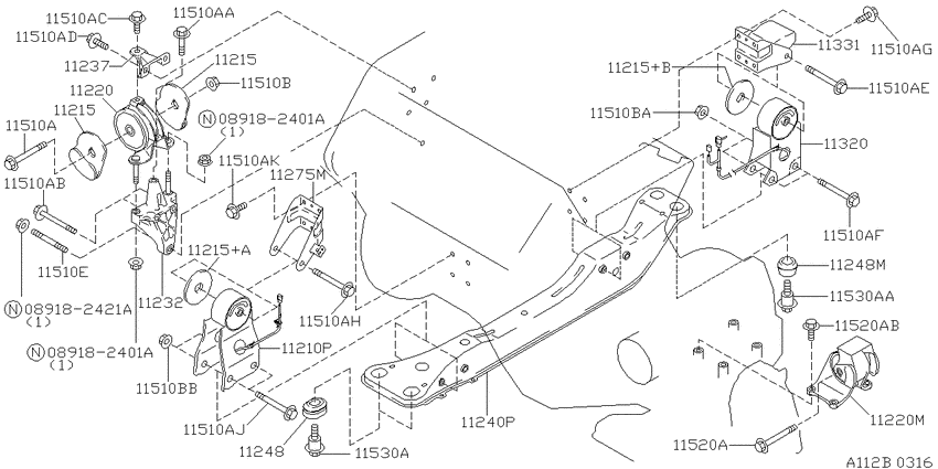 Engine & transmission   mounting