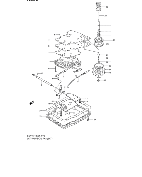 3at valve and oil pan